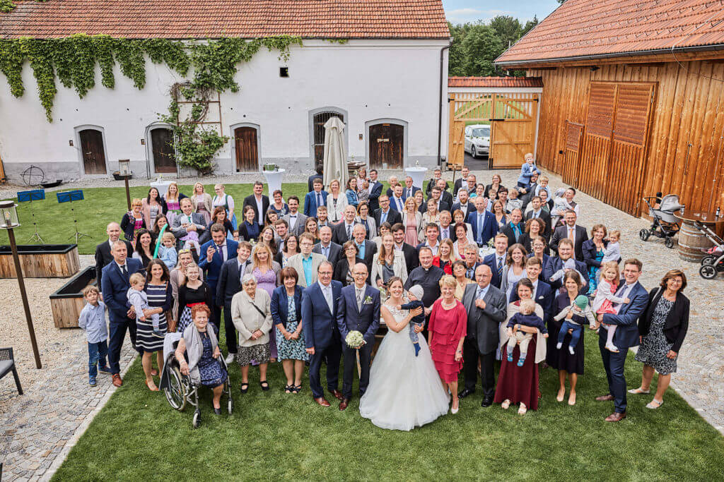 Hochzeitsgruppenbild