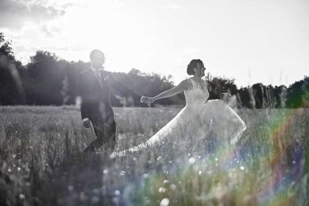 Hochzeitsportrait am Abend