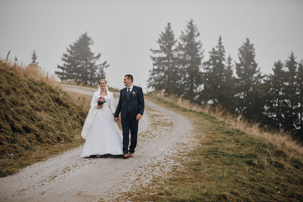 Hochzeitsportraits am Berg