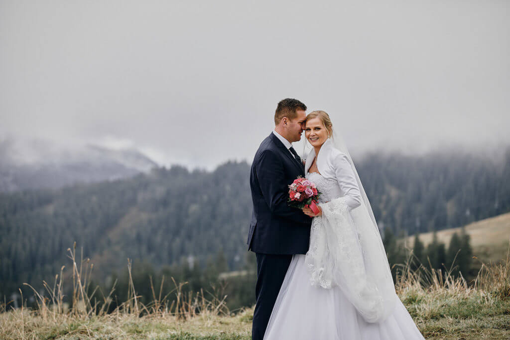 Hochzeitsportraits am Berg