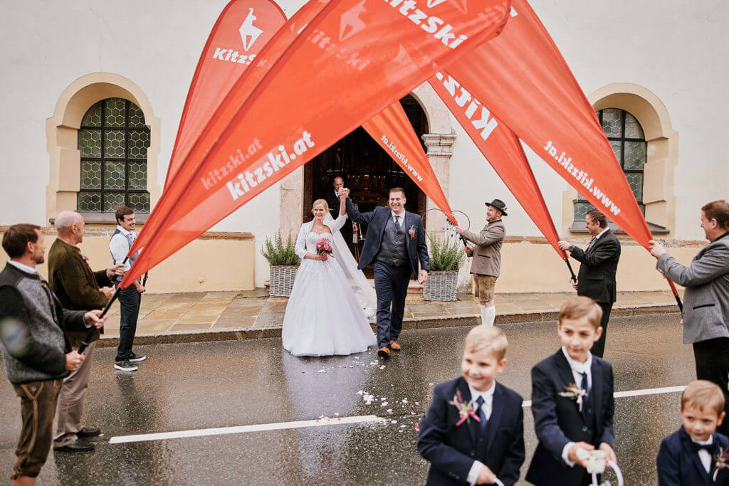 Kirchliche Hochzeitsfeier. Fotografiert von Klaus Mittermayr