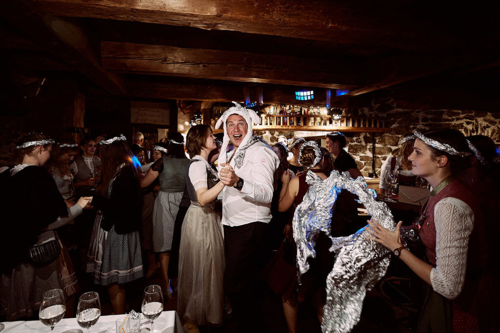 Partynacht mit Bräutigam auf der Panorama Alm